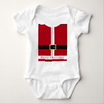 Santa Claus Baby Bodysuit<br><div class="desc">Merry Christmas Funny Santa Claus Baby Bodysuits or Baby T-shirts - Gifts For Everyone - Customisable - or Choose / Add Your Unique Text / Name / Colour - Make Your Special Gift - Resize and move or remove and add elements / text with Customisation tool ! Design by MIGNED....</div>
