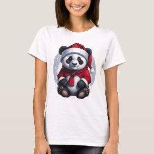 Santa Claus Baby Panda T-Shirt