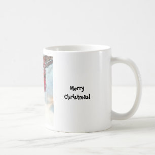 Santa Claus Bag in snow Coffee Mug