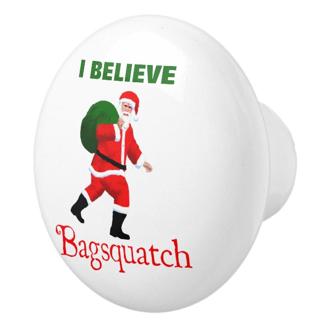 Santa Claus - Bagsquatch Ceramic Knob (Right)