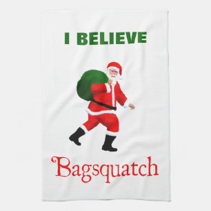 Santa Claus - Bagsquatch Tea Towel