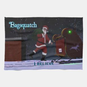 Santa Claus - Bagsquatch Tea Towel