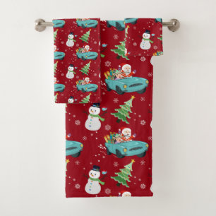 Santa Claus Bath Towel Set