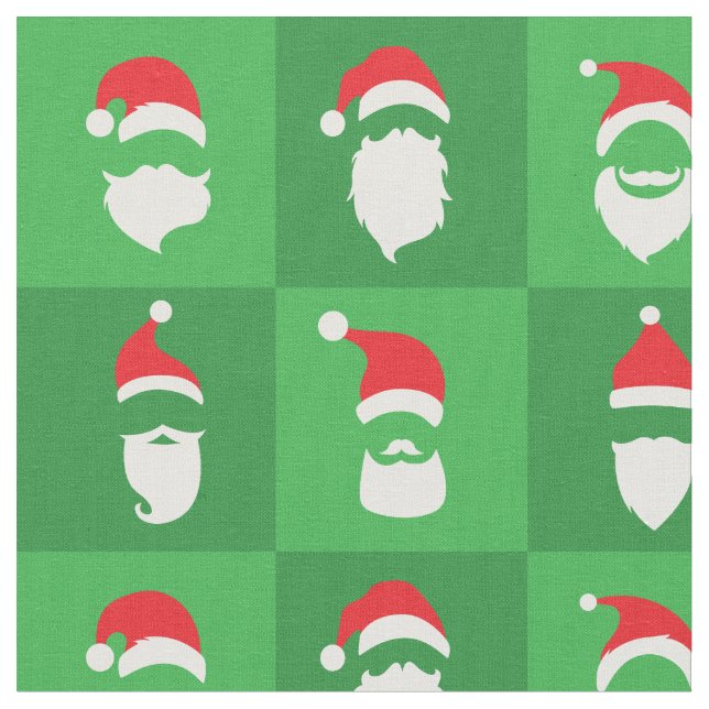 Santa Claus beard Fabric (Close Up)