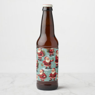 Santa Claus beer bottle interior props (Edit) Label