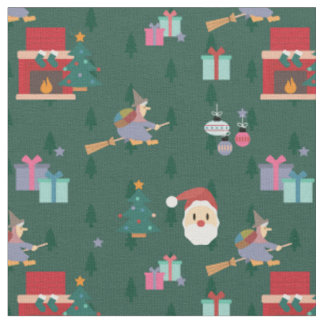 santa claus befana fabric