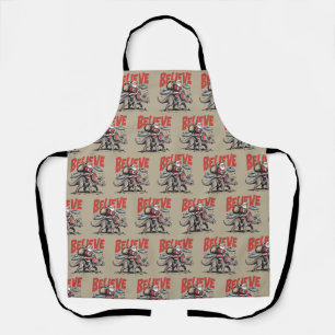 Santa Claus Believe Dinosaur Christmas Triceratops Apron