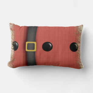 santa claus belt and buttons lumbar cushion