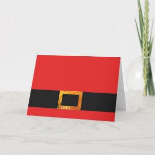 Santa Claus Belt Christmas Card