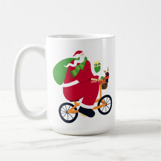 Santa Claus bike  Coffee Mug