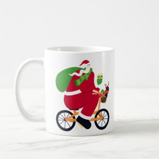 Santa Claus bike  Coffee Mug