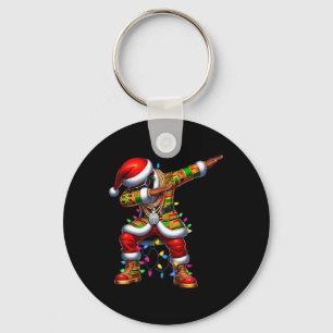 Santa Claus Black African American Xmas Pyjamas 0  Key Ring