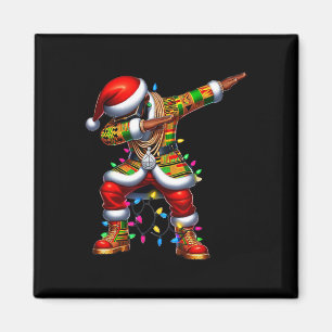 Santa Claus Black African American Xmas Pyjamas 0  Magnet