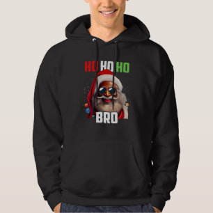 Santa Claus Black Afro African American Ho Ho Ho C Hoodie