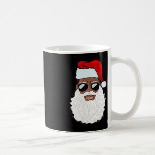 Santa Claus Black Xmas Santa Afro African American Coffee Mug
