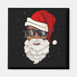 Santa Claus Black Xmas Santa Afro African American Magnet
