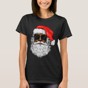 Santa Claus Black Xmas Santa Afro African American T-Shirt