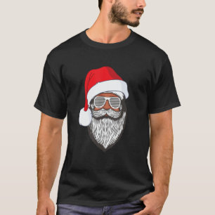 Santa Claus Black Xmas Santa Afro African American T-Shirt