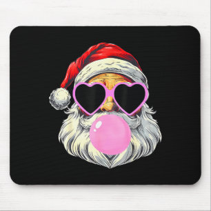 Santa Claus Blowing Bubble Gum Nk Sungles Christma Mouse Pad