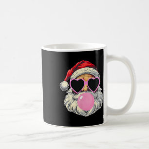 Santa Claus Blowing Bubble Gum Pink Sungles Christ Coffee Mug