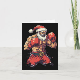 Santa Claus Boxing And Muay Thai  Card