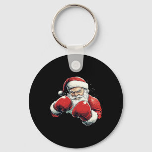 Santa Claus Boxing - Santa Claus With Boxing Glove Key Ring