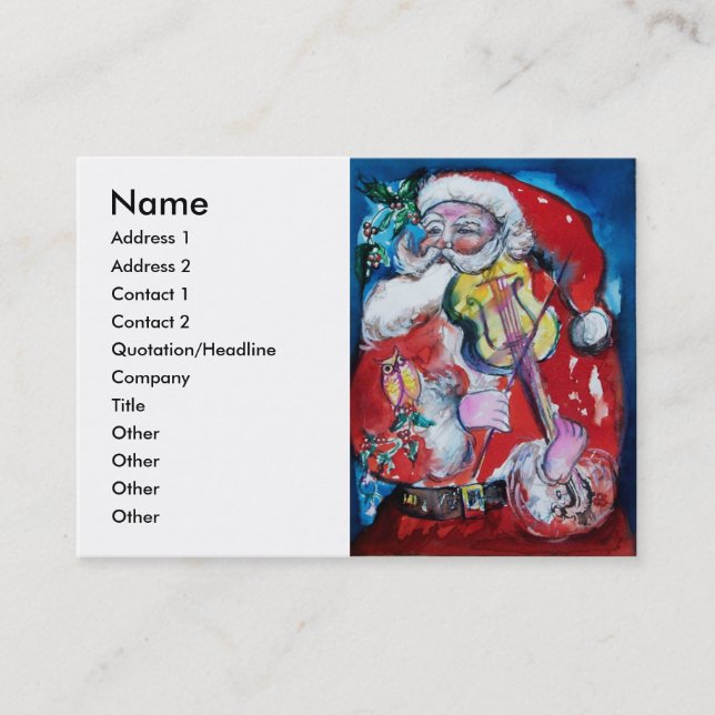 SANTA  CLAUS BUSINESS CARD (Front)