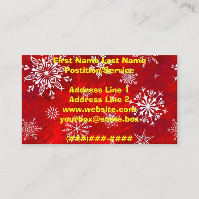 Santa Claus Business Card (Front)