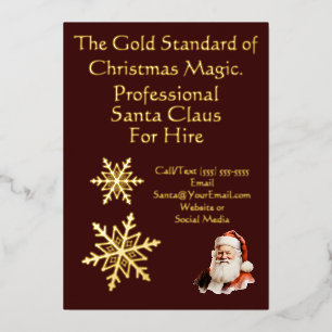 Santa Claus Business Card Greeting Card
