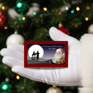 Santa Claus Business Card Jesus Is The Reason