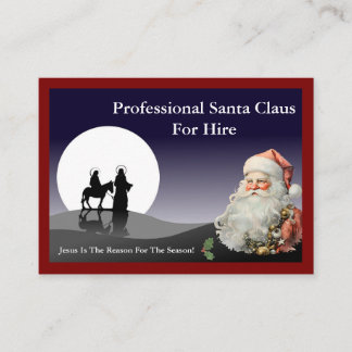 Santa Claus Business Card Jumbo Big
