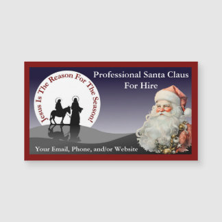 Santa Claus Business Card Magnetic