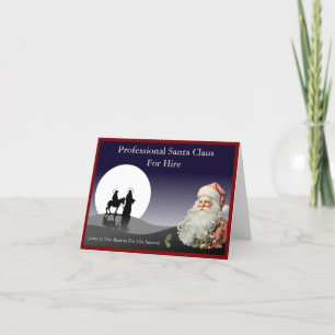 Santa Claus Business Card Mailer