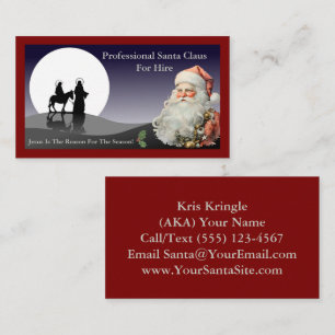 Santa Claus Business Card Mailer