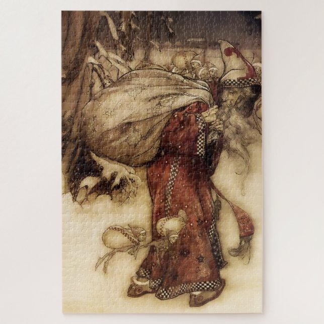 “Santa Claus” by Arthur Rackham Jigsaw Puzzle (Vertical)