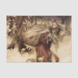 “Santa Claus” by Arthur Rackham Tissue Paper