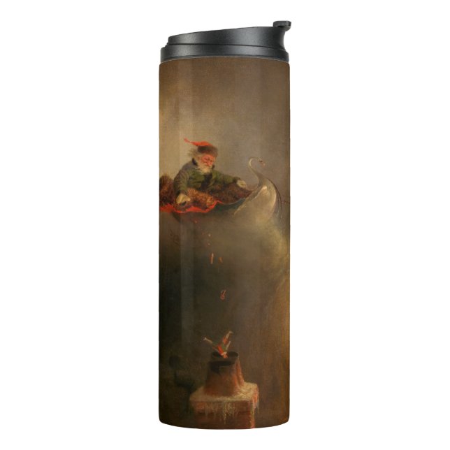 Santa Claus by William Holbrook Beard Thermal Tumbler (Rotated Left)