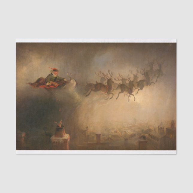 Santa Claus by William Holbrook Beard Tissue Paper (Front)
