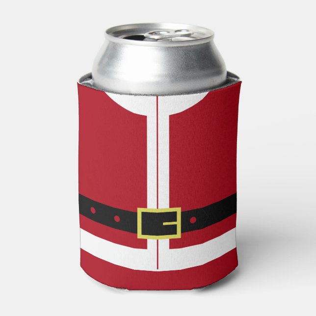 Santa Claus Can Cooler Christmas Gift (Can Front)