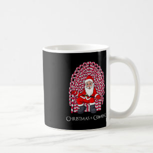 Santa Claus Candy Cane Throne Christmas Boys Girls Coffee Mug