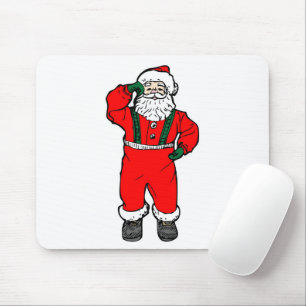 Santa Claus Cartoon Illustration Mouse Pad