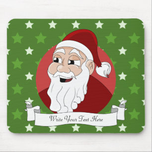 Santa Claus Cartoon Mouse Pad
