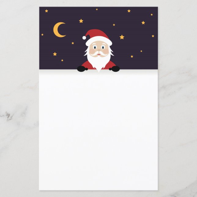 Santa Claus cartoon Xmas night (Front)