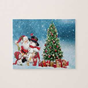 Santa Claus Celebrating Christmas Jigsaw Puzzle