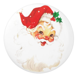 Santa Claus Ceramic Knob