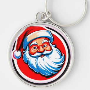 Santa Claus Cheerful Greeting Key Ring