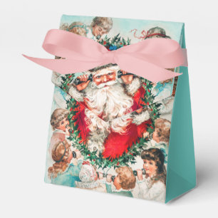 Santa Claus & Children Merry Christmas Favour Box