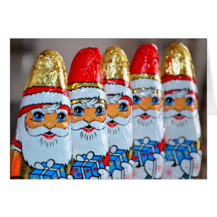 Santa Claus Chocolates Greeting Card