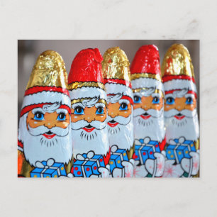 Santa Claus Chocolates Postcard