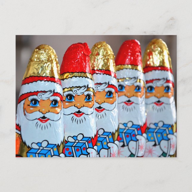Santa Claus Chocolates Postcard (Front)